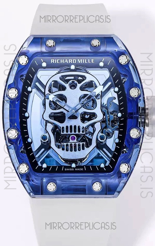 Richard Mille RM52-01 Sapphire Casing with Genuine Tourbillon Movement 1:1 Ultimate Replica