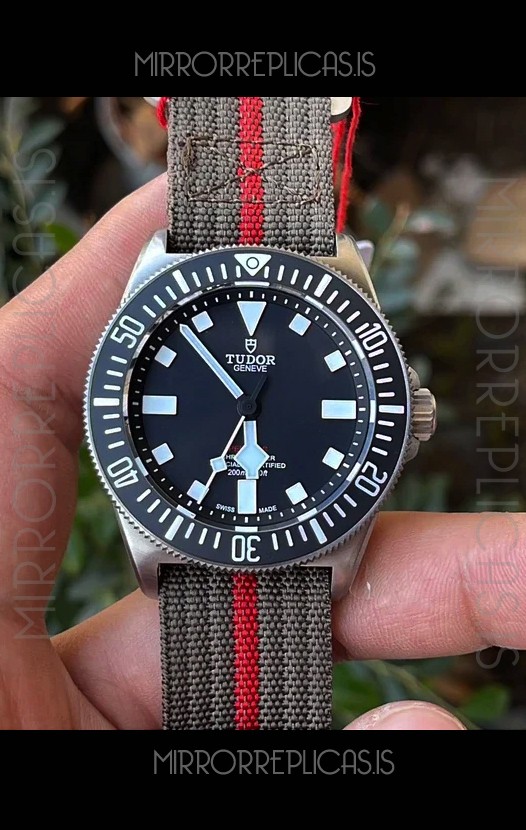 Tudor Pelagos FXD 904L Stainless Steel 1:1 Mirror Replica Watch in Nato Strap 